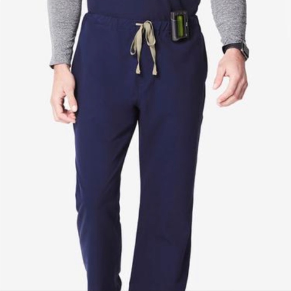 Figs Pisco Navy Blue Scrub Pants Sz L - Picture 2 of 10